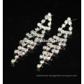 Neue Art- und Weiseförderung-elegante silberne hängende Kristallbolzen-Ohrringe